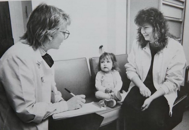 November 17, 2015 Lynn Bartos has been a nurse for 44 years. In the late 1980's she worked in the gastronenterology clinic at Children's and became close to a girl often at the clinic named Nicole or "Nini". No Lynn goes regularly to an infusion clinic at Froedtert. Her nurse after all these years is Nicole Krahn, Ninny. These are photos copied out of a hospital magazine story at the time. MICHAEL SEARS/MSEARS@JOURNALSENTINEL.COM