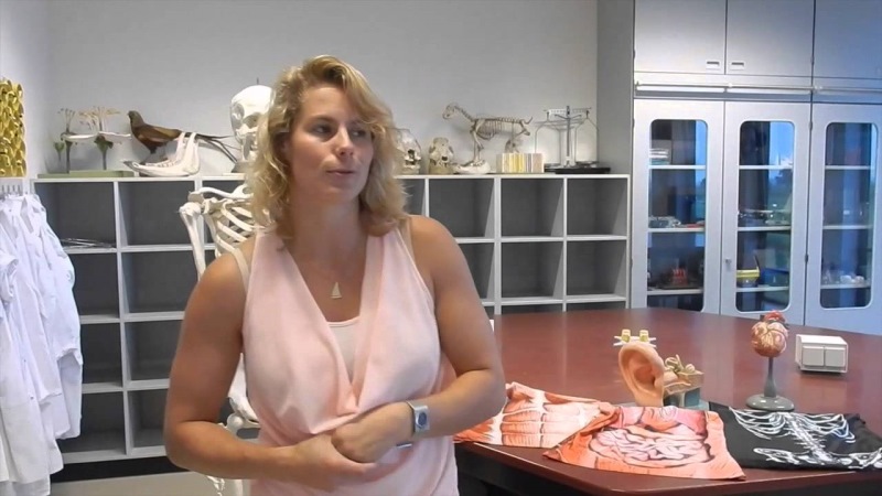 Lai piesaistītu bērnu uzmanību, anatomijas skolotāja visu izskaidro, izmantojot sevi pašu! FOTO/ VIDEO