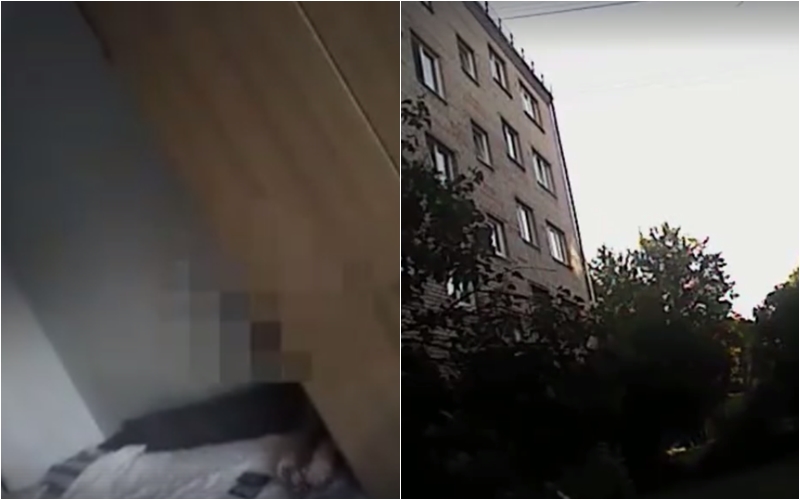 BĒRNI BEZ UZRAUDZĪBAS un piedzērusies māte slēpjas krūmos no policijas VIDEO