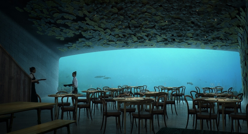 Pirmais restorāns zem ūdens Eiropā! Satriecoši skati! FOTO