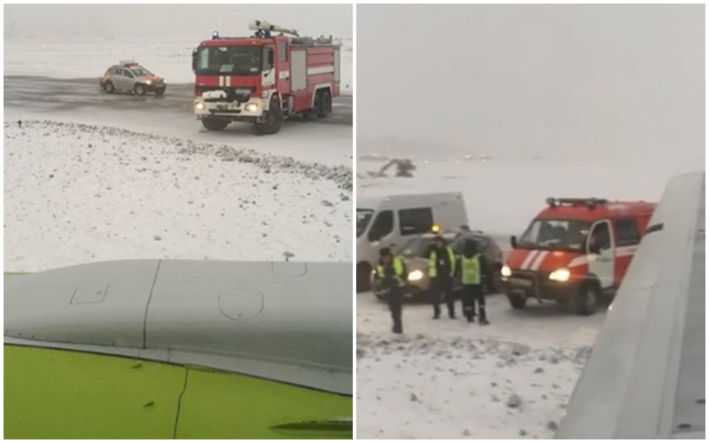 Negadījums Maskavas lidostā: ”airbaltic” lidmašīna ar 52 pasažieriem noslīd no skrejceļa! FOTO, VIDEO