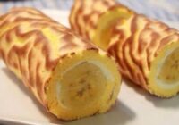 Biezpiena rulete ar banānu: fitnesa deserts