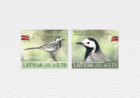 Eiropas sērijas pastmarkas šogad rotā Latvijas nacionālais putns – baltā cielava