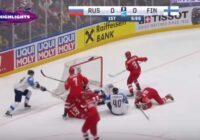 VIDEO: Somija PČ hokejā “paspraucas garām” spēcīgajai Krievijai