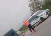 VIDEO: Sadursme bloķē Siguldas šoseju, četri auto “saskrienas” pie “Spices”
