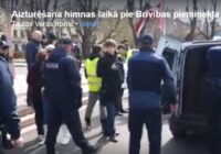 VIDEO: Piketā pret Covid-19 ierobežojumiem aizturēti “Tautas varas frontes” dalībnieki