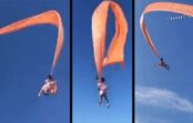 VIDEO: Gaisa pūķis uzrauj debesīs mazu bērnu. Kā tas beidzās? VIDEO: Gaisa pūķis uzrauj debesīs mazu bērnu. Kā tas beidzās?