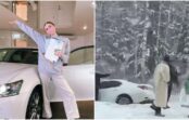 “Kā boulinga ķeģļi noripoja no šosejas.” Influenceres Evelīnas glaunais auto avarē pie Tukuma “Kā boulinga ķeģļi noripoja no šosejas.” Influenceres Evelīnas glaunais auto avarē pie Tukuma